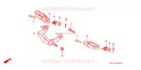 REPOSE PIED pour Honda XR 600 R de 1993