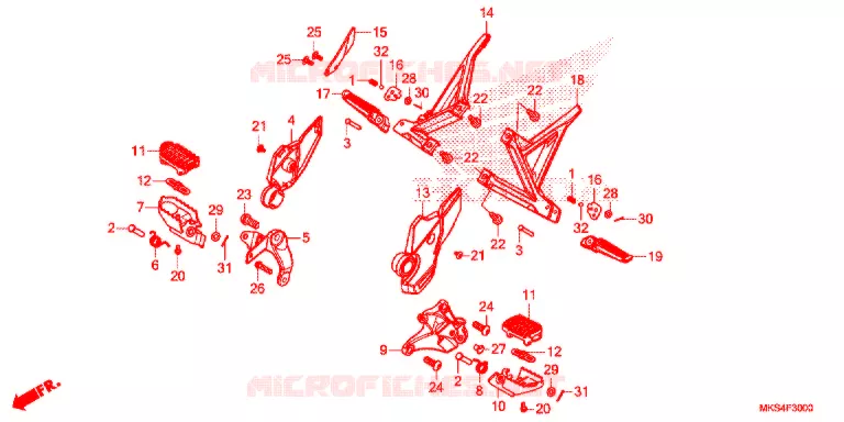 REPOSE PIED Honda MOTO 1100 AFRICA-TWIN 2021  CRF1100DM