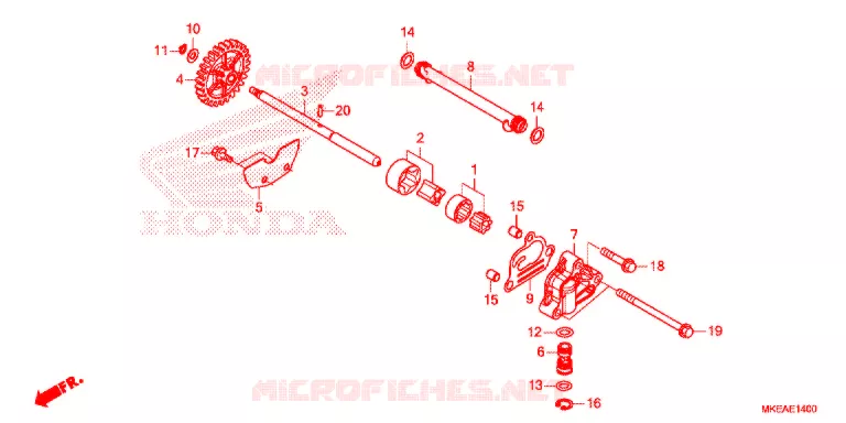 POMPE A HUILE Honda MOTO 450 CRF 2021  CRF450RLM