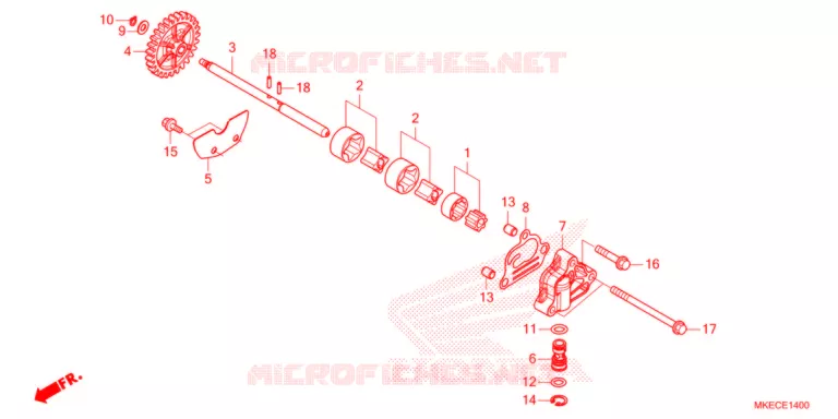 POMPE A HUILE Honda MOTO 450 CRF 2021  CRF450RWEM