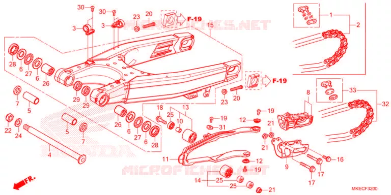 BRAS OSCILLANT Honda MOTO 450 CRF 2021  CRF450RXM