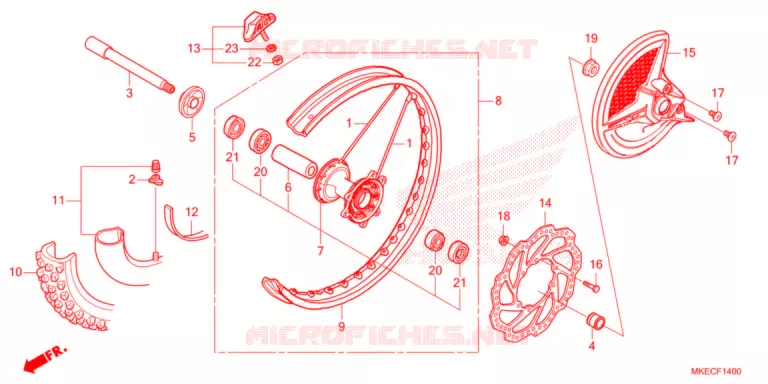 ROUE AVANT Honda MOTO 450 CRF 2021  CRF450RXM