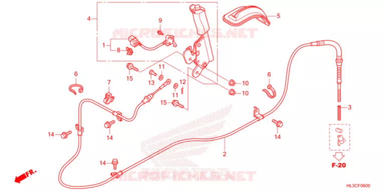 FREIN DE STATIONNEMENT Honda ATV 700 PIONEER 2021  SXS700M4DM