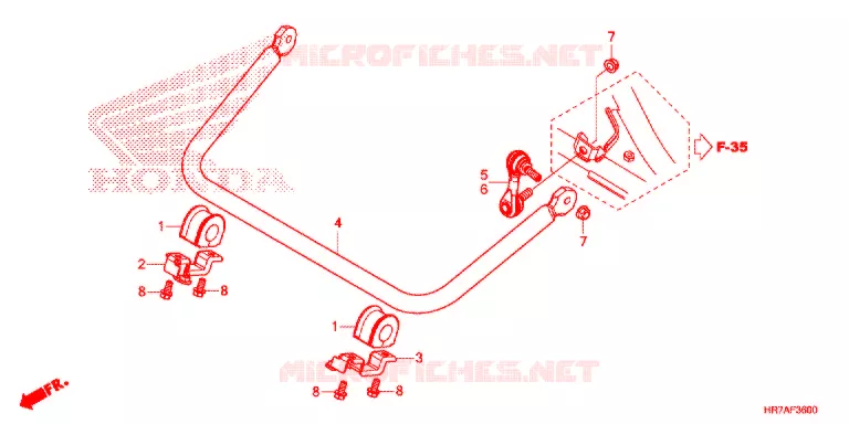 BARRE ANTI ROULIS Honda ATV 420 FOURTRAX 2021  TRX420FA6M