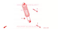 AMORTISSEUR ARRIERE pour Honda CBR 125 ROUGE de 2009