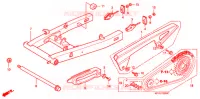 BRAS OSCILLANT pour Honda CBR 125 ROUGE de 2009