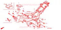 CADRE pour Honda CBR 125 ROUGE de 2009