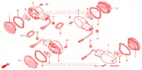CLIGNOTANT  pour Honda CBR 125 ROUGE de 2009