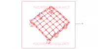 FILET BAGAGES NOIR pour Honda CBR 125 ROUGE de 2009