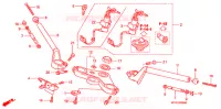 GUIDON   TE DE FOURCHE pour Honda CBR 125 ROUGE de 2009