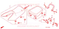 SELLE pour Honda CBR 125 ROUGE de 2009