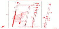 FOURCHE pour Honda CRF 110 de 2021
