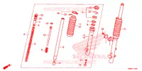 FOURCHE pour Honda CRF 125 F BIG WHEELS de 2021
