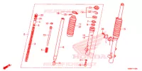 FOURCHE pour Honda CRF 125 F de 2021