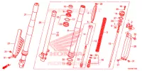 FOURCHE pour Honda CRF 150 R BIG WHEELS de 2021