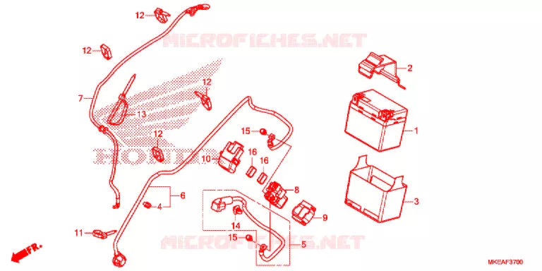 BATTERIE Honda MOTO 450 CRF 2021  CRF450RLM