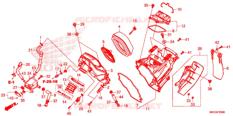 FILTRE A AIR Honda MOTO 450 CRF 2021  CRF450RLM