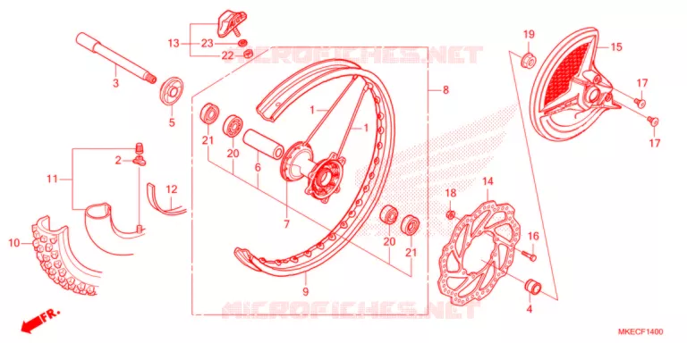 ROUE AVANT Honda MOTO 450 CRF 2021  CRF450RM