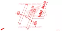 FOURCHE pour Honda CRF 50 de 2021