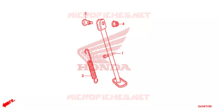 BEQUILLE Honda MOTO 50 CRF 2021  CRF50FM