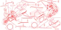 AUTOCOLLANTS pour Honda GL 1800 GOLD WING de 2021