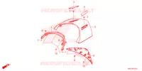 CAPOT CENTRAL ARRIERE pour Honda GL 1800 GOLD WING de 2021