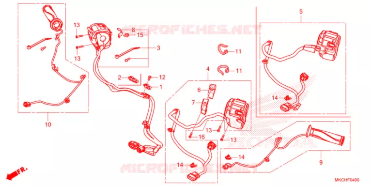 COMMODOS - POIGNEES Honda MOTO 1800 GOLD-WING 2021  GL1800DAM
