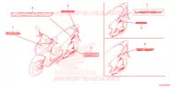 AUTOCOLLANTS pour Honda VISION 110 de 2022