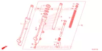 FOURCHE pour Honda VISION 110 de 2022