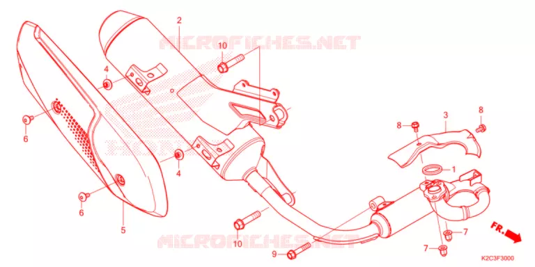 SILENCIEUX D'ECHAPPEMENT Honda SCOOTER 110 DIO 2021  NSC110M