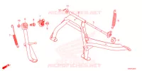 BEQUILLE pour Honda FORZA 125 TOP BOX de 2021