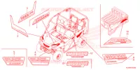 AUTOCOLLANTS pour Honda PIONEER 1000 M3 DELUXE CAMO de 2021
