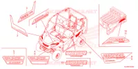 AUTOCOLLANTS pour Honda PIONEER 1000 M5 DELUXE de 2021