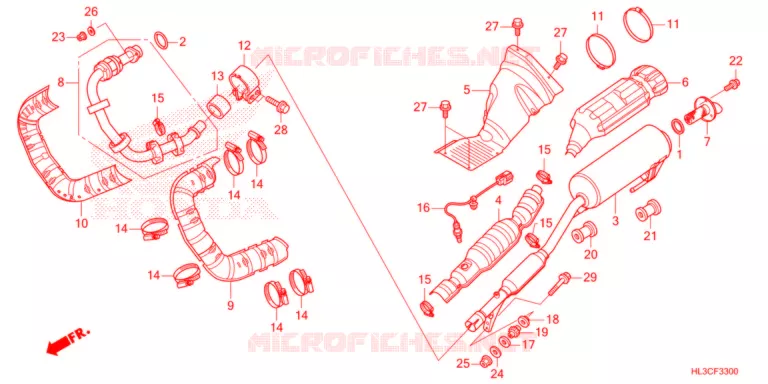 SILENCIEUX D'ECHAPPEMENT Honda ATV 700 PIONEER 2021  SXS700M2M