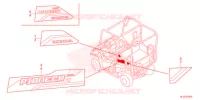 AUTOCOLLANTS pour Honda PIONEER 700 M4 DELUXE de 2021