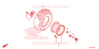 ROUE ARRIERE pour Honda FOURTRAX 420 RANCHER 4X4 AT IRS EPS ESP de 2021