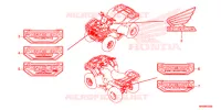 AUTOCOLLANTS pour Honda FOURTRAX 520 FOREMAN 4X4 ES PS de 2021