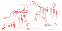 BEQUILLE pour Honda CBR 600 F3 de 1997