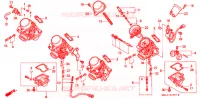CARBURATEUR (PIECES CONSTITUTIVES) pour Honda CBR 600 F3 de 1997