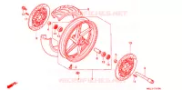 ROUE AVANT pour Honda CBR 600 F3 de 1997