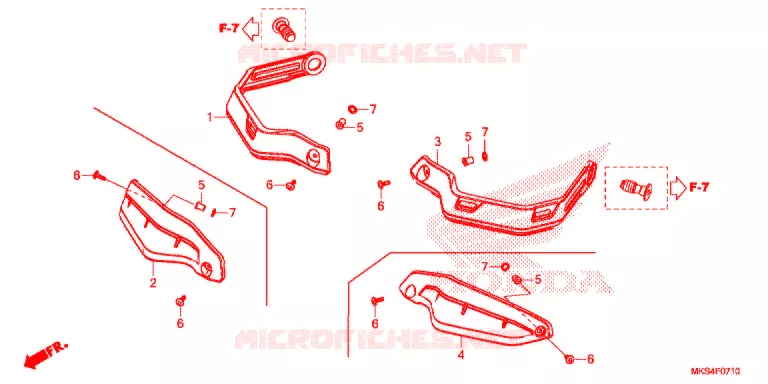 PROTEGES MAINS Honda MOTO 1100 AFRICA-TWIN 2021  CRF1100DM