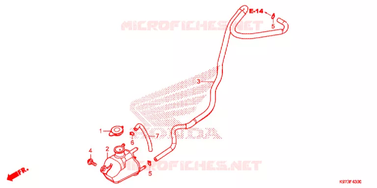 VASE D'EXPANSION Honda SCOOTER 150 PCX 2019  WW150AK