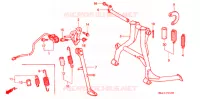 BEQUILLE pour Honda CBR 600 de 1997