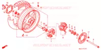 ROUE ARRIERE pour Honda CBR 600 de 1997