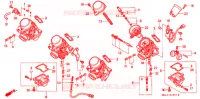 CARBURATEUR (PIECES CONSTITUTIVES) pour Honda CBR 600 de 1997