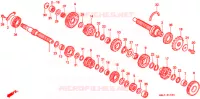 BOITE DE VITESSES pour Honda CBR 600 34HP de 1997