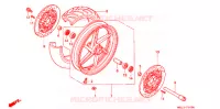 ROUE AVANT pour Honda CBR 600 34HP de 1997