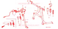 BEQUILLE pour Honda CBR 600 de 1998