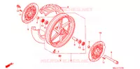 ROUE AVANT pour Honda CBR 600 de 1998