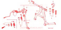 BEQUILLE pour Honda CBR 600 34HP de 1998